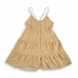 New In Womens Small Floral Yellow Dress